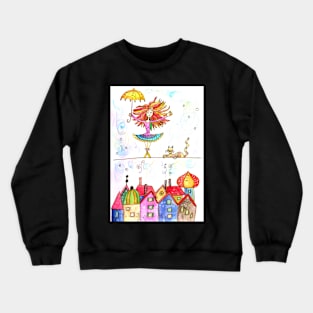 a tightrope walker Crewneck Sweatshirt